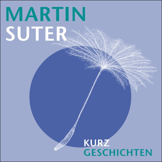 Auf dem CD-Cover sieht man die weisse Zeichnung eines Löwenzahn-Schirmchens auf einem blauen Kreis, darüber der Name Martin Suter.