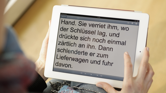 E-Book auf Tablet